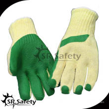 SRSAFETY 7G Polycotton Liner beschichtetes Gummi auf Handflächen-Sicherheitshandschuhen, für den Wintergebrauch